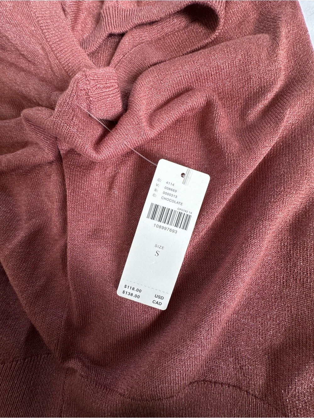 Anthropologie Rust-Brown Sleeveless Button-Front Knit Tank - Picture 9 of 11